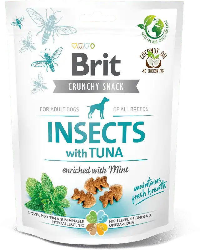 Lichidare de stoc Brit Crunchy Snack Insects with Tuna
