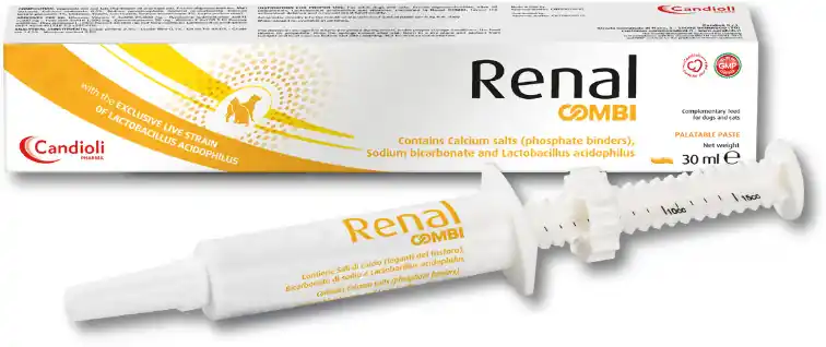Plată securizată Candioli Renal Combi pastă pentru protecție renală pentru câini și pisici