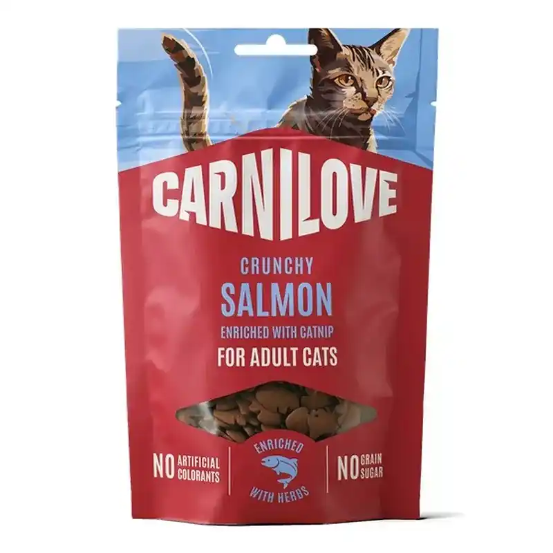CarniLove Cat Crunchy Snack Salmon with Mint Calitate înaltă