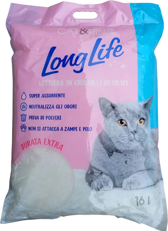 Comandă acum Cat & Rina LongLife așternut igienic din silicat pentru pisici