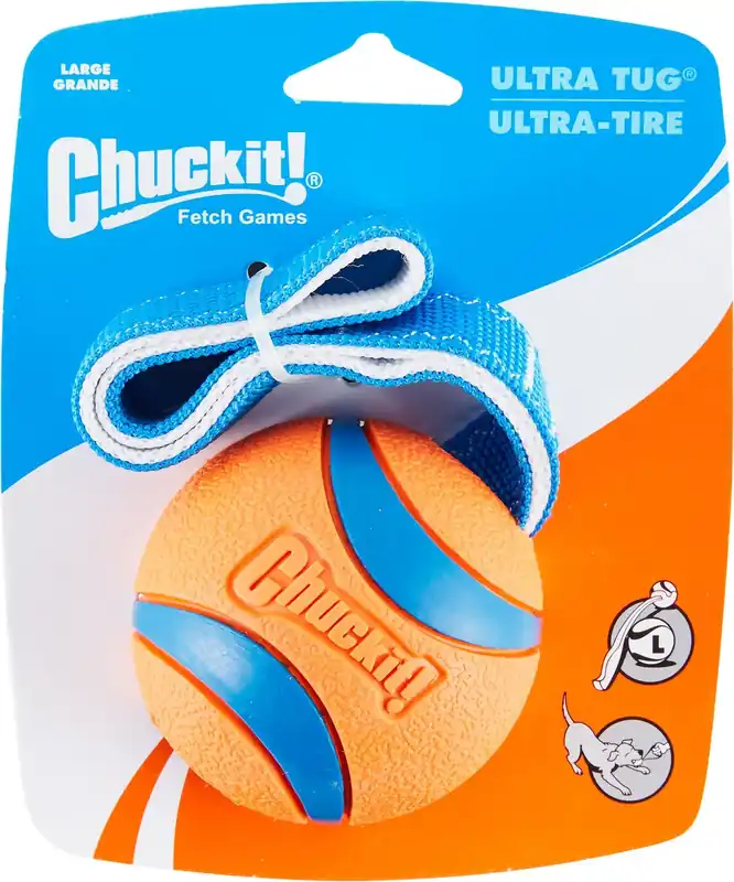 Chuckit! Ultra Tug minge cu chingă pentru câini Noutate