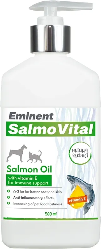 Promoție Eminent SalmoVital ulei de somon cu vitamina E pentru câini și pisici