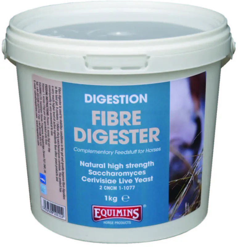 Ultima șansă Equimins Fibre Digester - Pudră pt cai de drojdie pt stabilizarea sistemul digestiv și îmbunătățirea digestiei fibrelor cu Saccharomyces Cerivisae