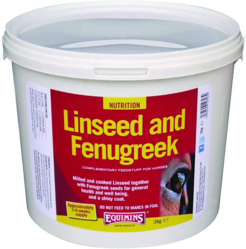Equimins Linseed & Fenugreek - Semințe de in și schinduf pentru cai Plată securizată