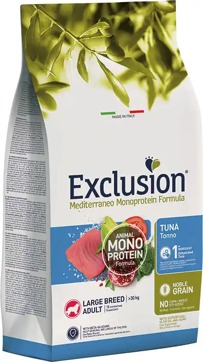 Chilipir Exclusion Dog Mediterraneo Monoprotein Tuna Adult Large Breed