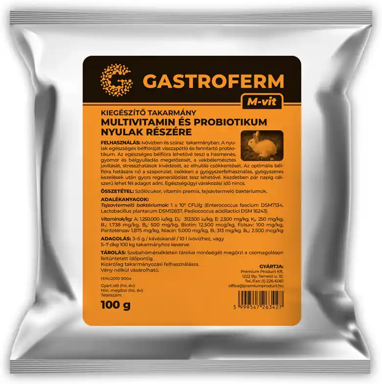 Reducere Gastroferm M-Vit multivitamin și probiotic pentru iepuri