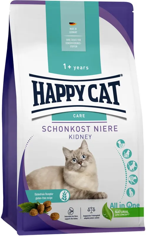 Livrare expres Happy Cat Adult Sensitive Kidney / Schonkost Niere - Hrană pentru pisici sensibile cu afecțiuni renale