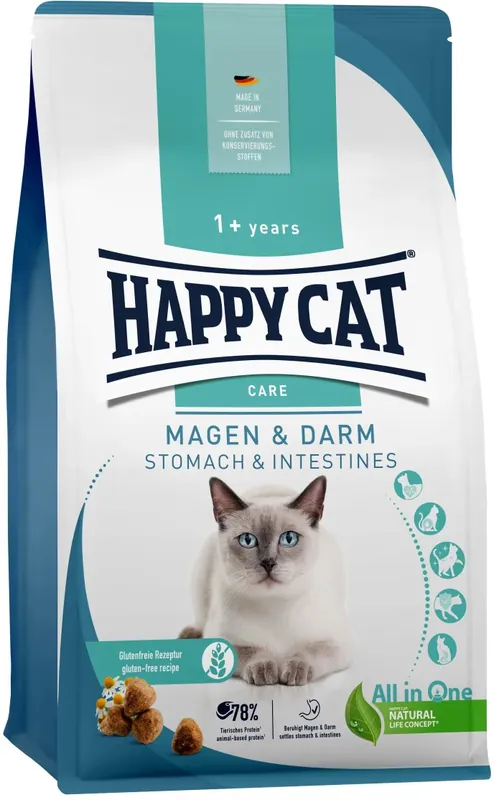 Bestseller Happy Cat Adult Sensitive Stomach & Intestines / Magen & Darm - Hrană gastrointestinală pentru pisici sensibile cu stomac și intestine sensibile
