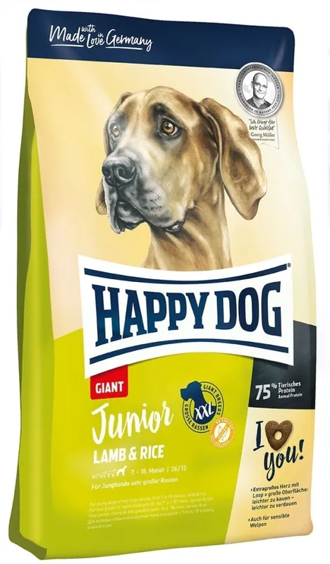 Promoție Happy Dog Junior Giant Lamb & Rice