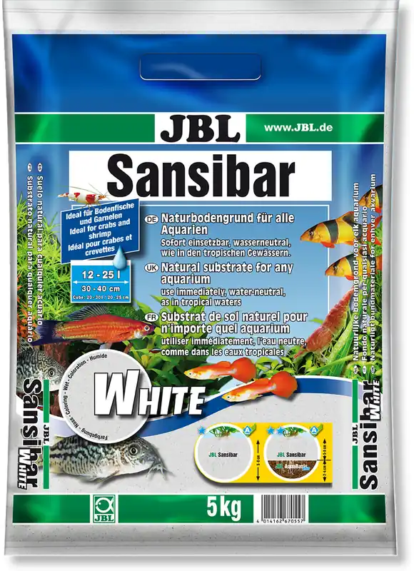 JBL Sansibar White – Nisip alb decorativ pentru acvariu Disponibil imediat