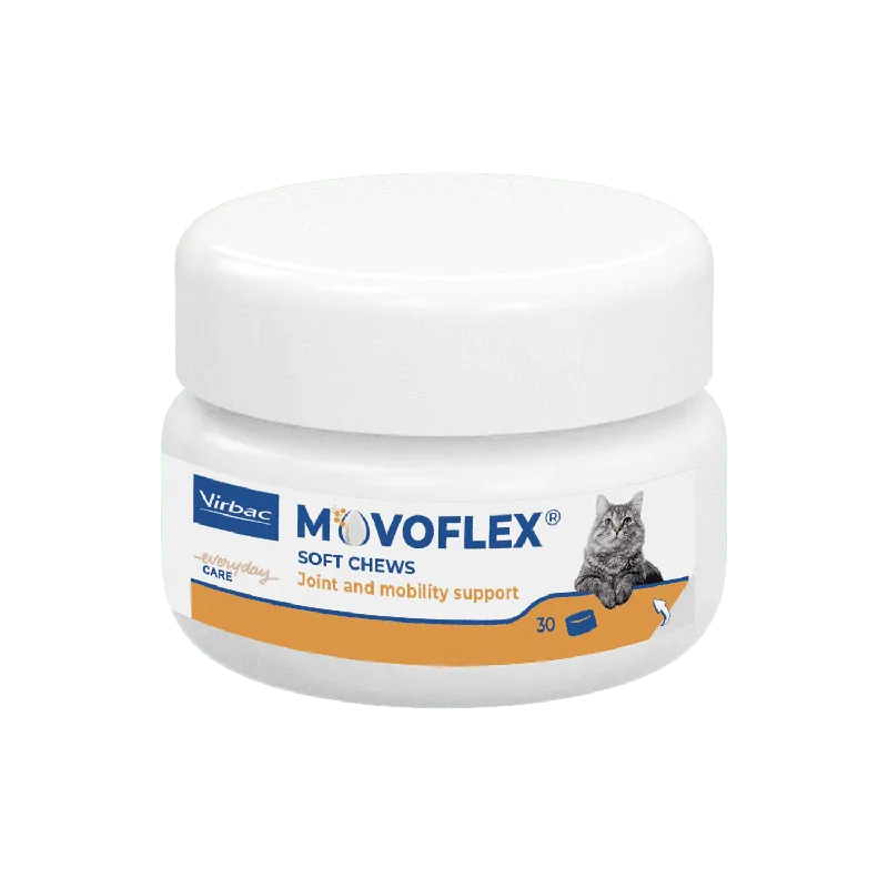Movoflex Cat tablete masticabile pentru protecția articulațiilor la pisici, cu membrană din coajă de ou. Reducere de preț
