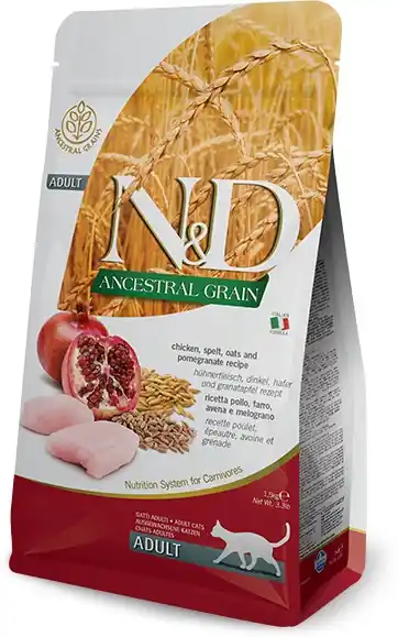 Bestseller N&D Cat Adult Chicken & Pomegranate Ancestral Grain