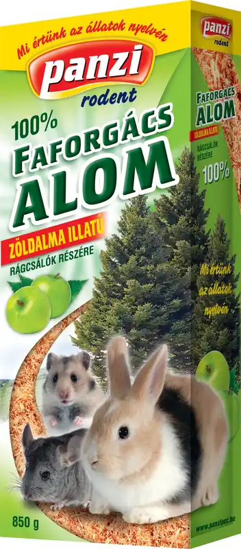 Cumpărături sigure Panzi aşternut din așchii de lemn cu măr verde pentru rozătoare