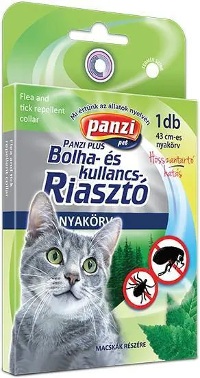 Promoție Panzi zgardă anti purici și căpușe cu efect repelent pisici