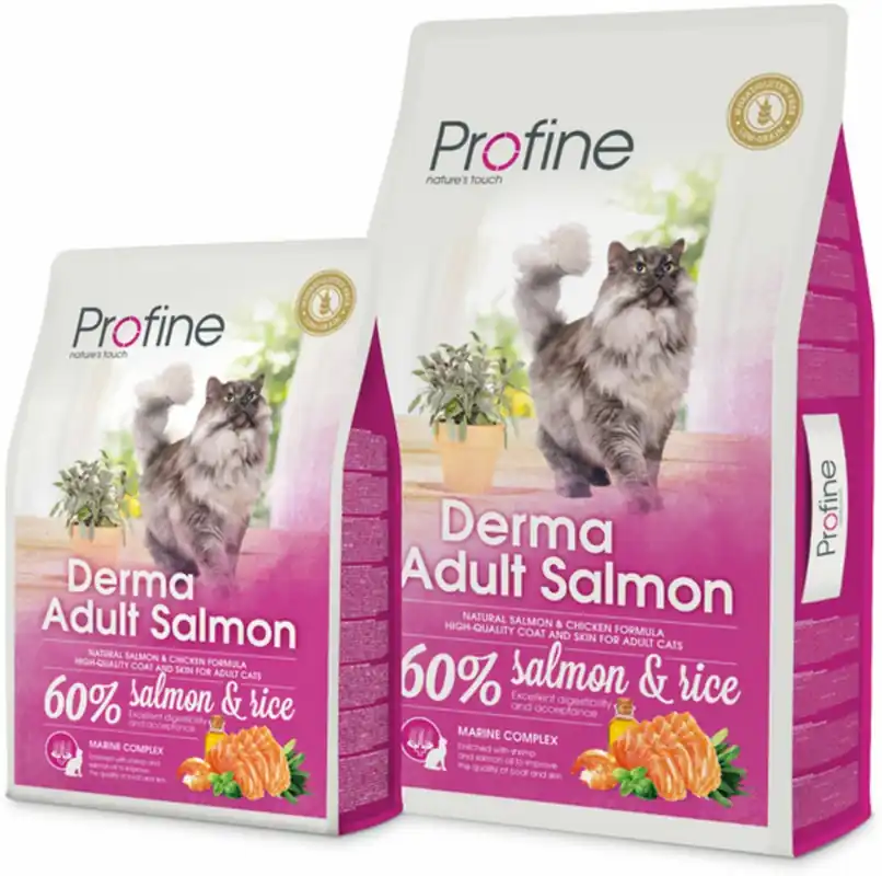 Profine Cat Derma Adult Salmon Pentru o blană și piele îngriijite Noutate