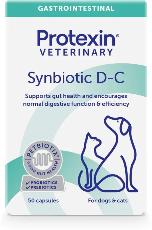 Protexin Synbiotic D-C tablete pentru restabilirea florei intestinale la câini și pisici Premium