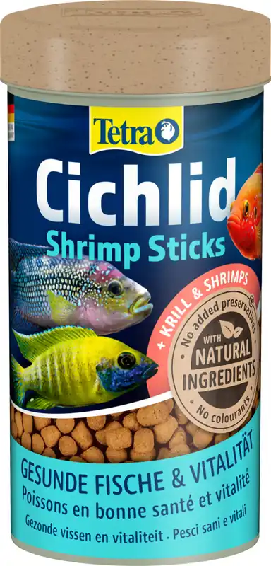 Tetra Cichlid Shrimp Sticks hrană de bază pentru ciclide Reducere specială