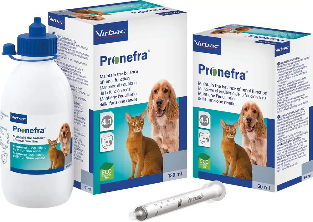Cumpără online Virbac Pronefra susține funcția renală la câini, pisici