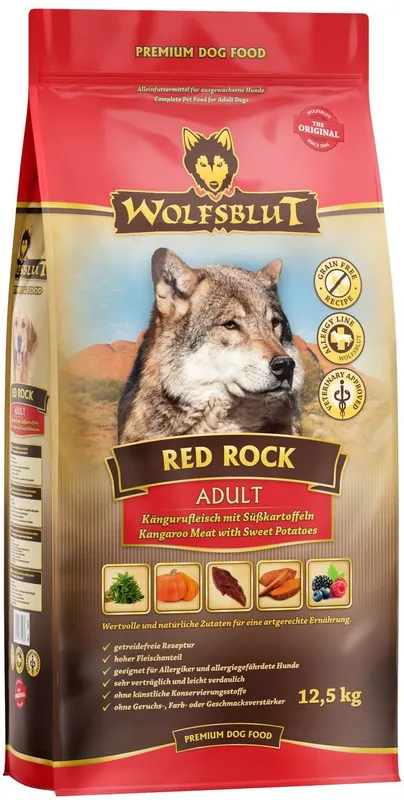Ofertă exclusivă Wolfsblut Red Rock Adult carne de kangur și de cal cu dovleac
