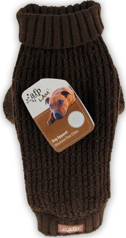 ALL FOR PAWS FISHERMAN Pulover pentru câini, Maro închis Disponibil imediat
