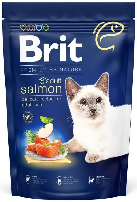 Cel mai bun preț BRIT Premium hrană pentru pisici adulte, cu Somon