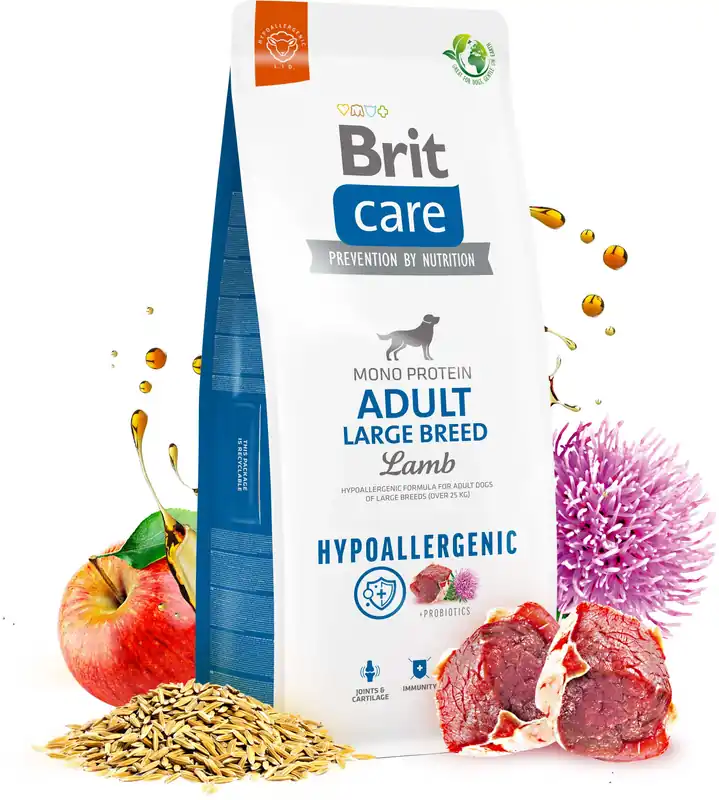 BRIT CARE Hypoallergenic Adult Large Breed, cu Miel şi Orez Ofertă exclusivă