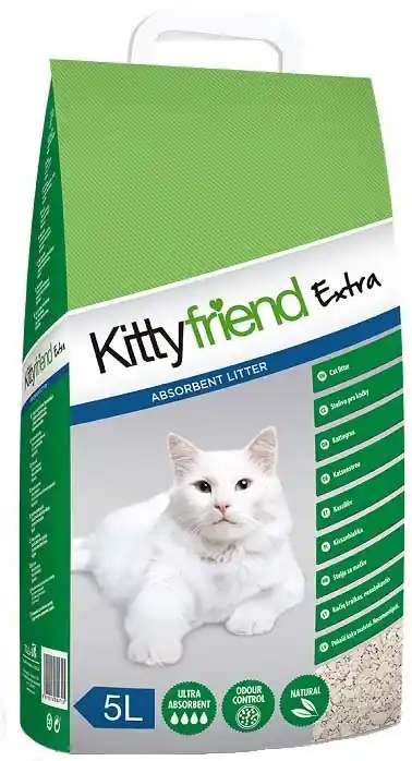 KITTYFRIEND Non-Clumping Nisip pentru pisici Extra, bentonită 5L/3,45kg Reducere extra