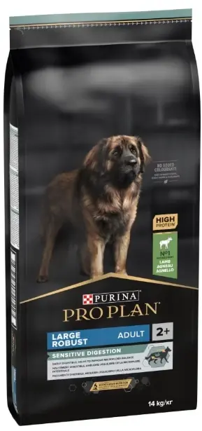 PRO PLAN® SENSITIVE DIGESTION Adult, bogat în miel, talie mare robustă, hrană uscată pentru câini Cel mai bun preț