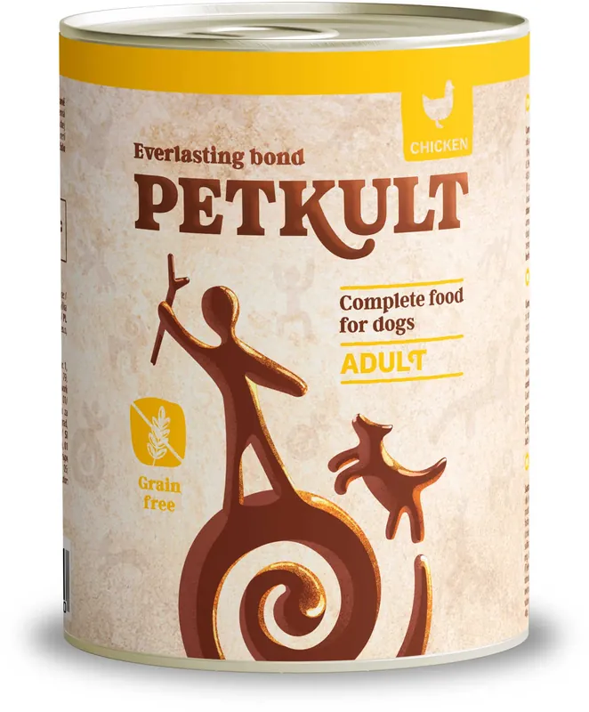 Plată sigură PETKULT Conservă pentru câini, cu Pui 800g