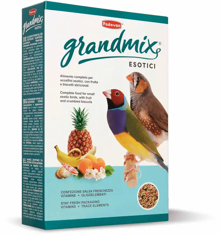 PADOVAN GrandMix Exotice, Hrană pentru păsări exotice 400g Popular
