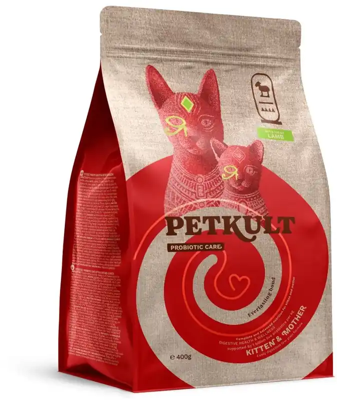 PETKULT Probiotic Care KITTEN&MOTHER pentru pisici, cu Miel proaspăt Ofertă limitată