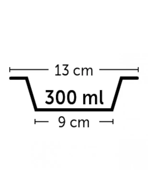 Castron Tobias Rosu S, 13 cm, 300 ml Plată sigură