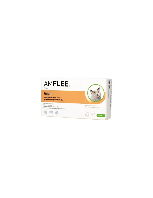 Amflee Spot On Pisici, 50 mg Retur gratuit