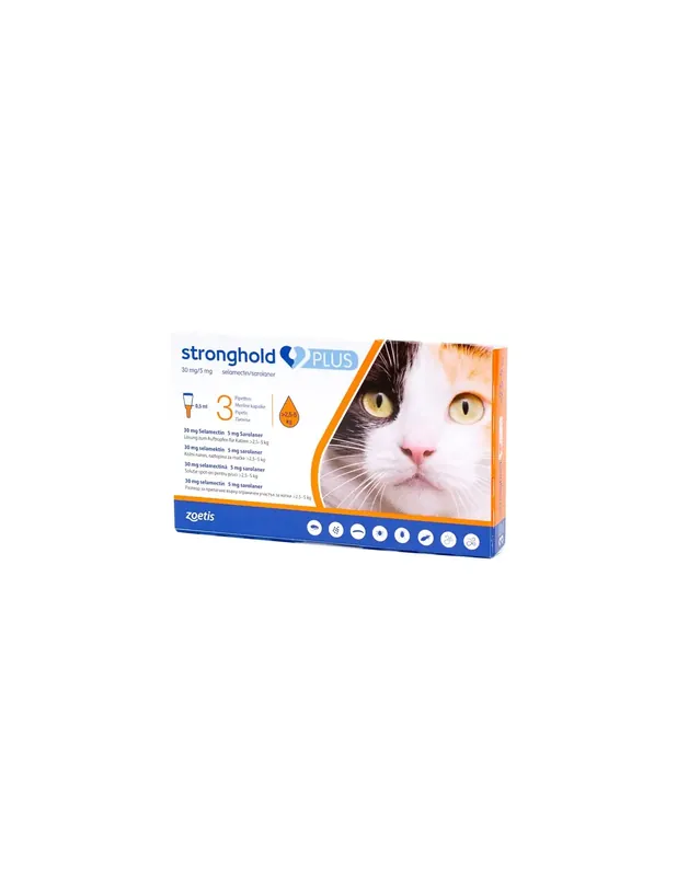 Stronghold Plus 30 mg Pentru Pisici 2,5-5 kg, 1 pipeta Livrare expres