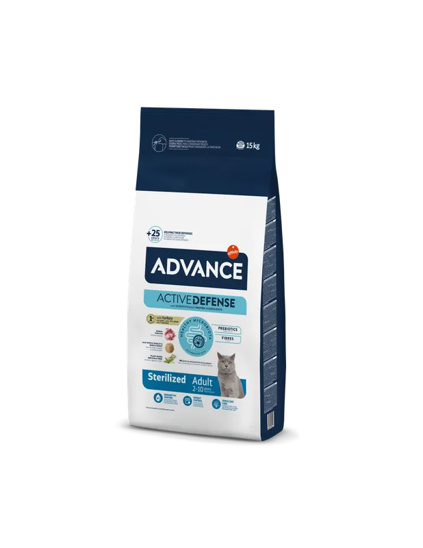 Advance Pisica Adult Sterilizat cu Curcan 15 kg Livrare expres