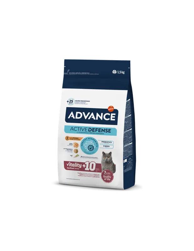 Advance Senior Pisica Sterilizat +10 ani 1,5 kg Livrare expres