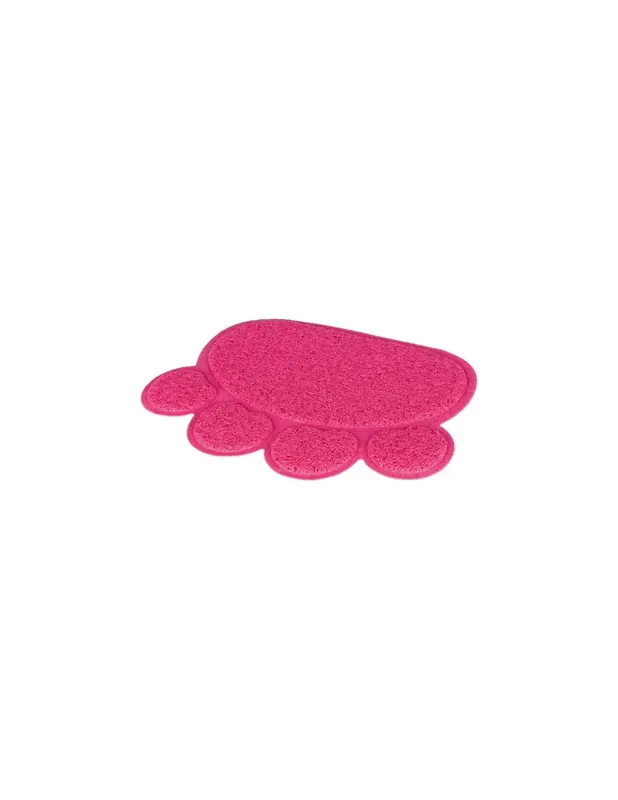 Preferatul clienților Trixie Covoras in fata litierei, PVC, forma de labuta, 40 x 30 cm, roz