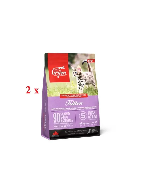 Orijen Cat Kitten, 2 x 1,8 Kg Ofertă specială