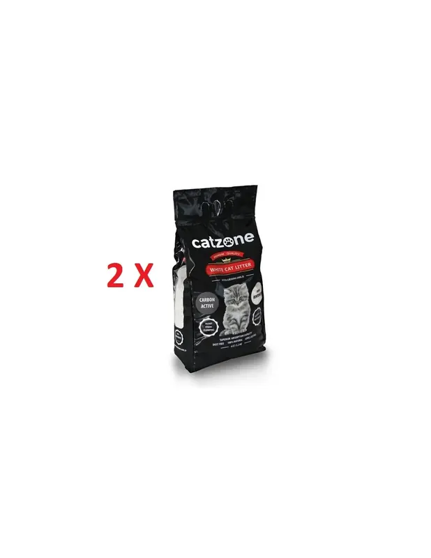 Catzone Clumping Nisip Super Premium Carbune Activ 2 x 6L/5kg Preț redus