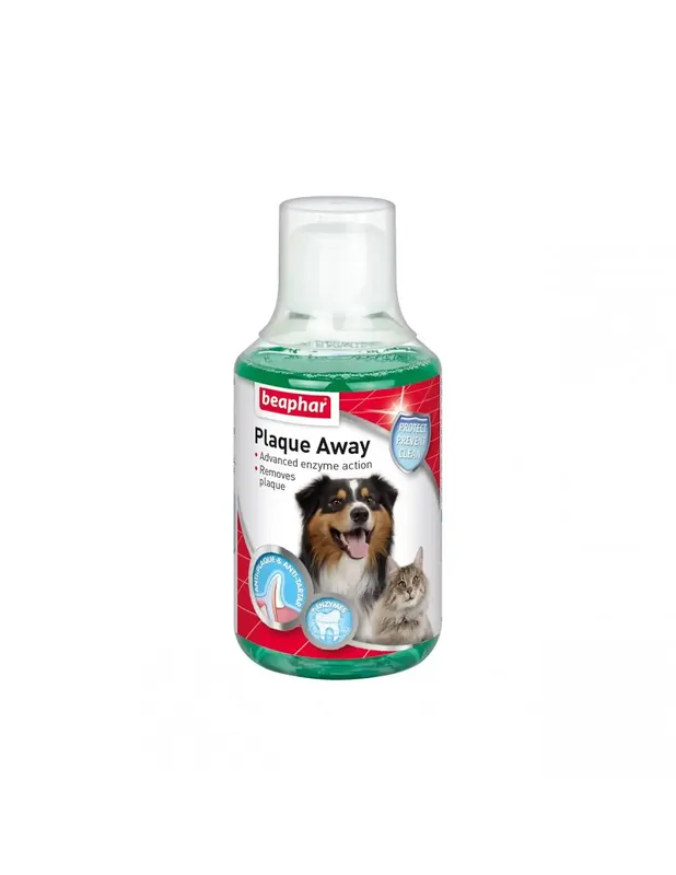 Apa de Gura pentru Caini si Pisici Plaque Away Beaphar 250 ml Ofertă de sezon