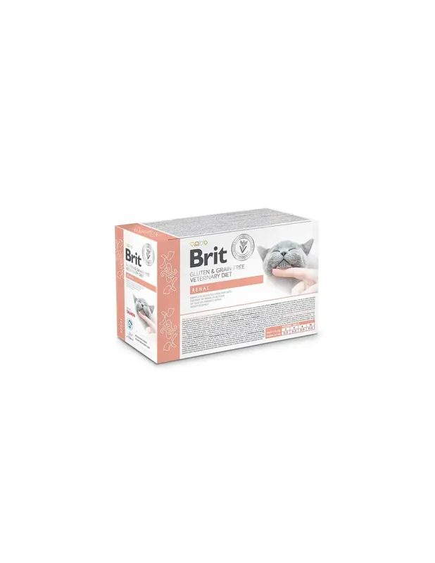 Reducere de preț Brit GF Veterinary Diet Cat Renal Pouch Fillets in Gravy 12x85 g