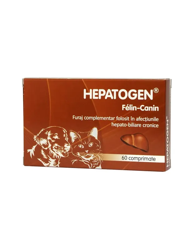 Hepatogen felin-canin 25mg 60cp Mai ieftin