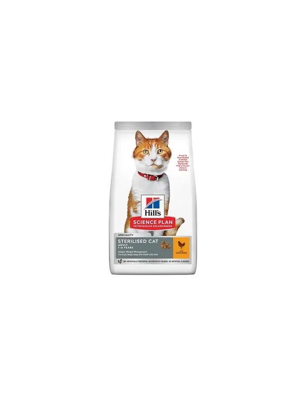 Hill‘s SP Feline Adult Sterilised Chicken 3 kg* Preferatul clienților
