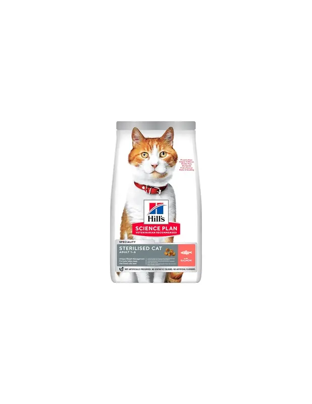 Doar azi Hill‘s SP Feline Adult Sterilised Salmon 3 kg..