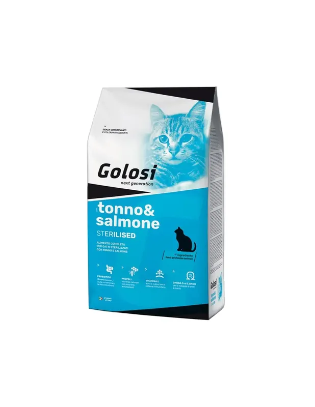 Discount Hrana Premium Golosi Cat Probio Sterilizat cu Ton si Somon, 20 kg