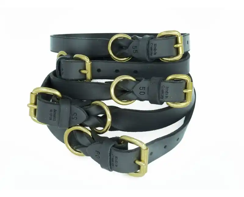 Expediere rapidă Zgarda din piele super premium pentru caini Black Mamba Leather