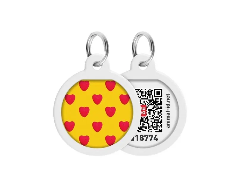 Medalion WAWDOG Smart ID Hearts pentru caini Doar azi
