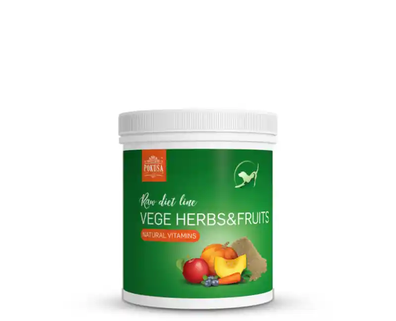 Preț promoțional Supliment profesional RawDietLine VegeHerbs&Fruits 200 g pentru caini