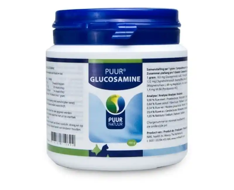 Supliment natural Puur® Glucozamina 100 g pentru articulatii caini Lichidare de stoc