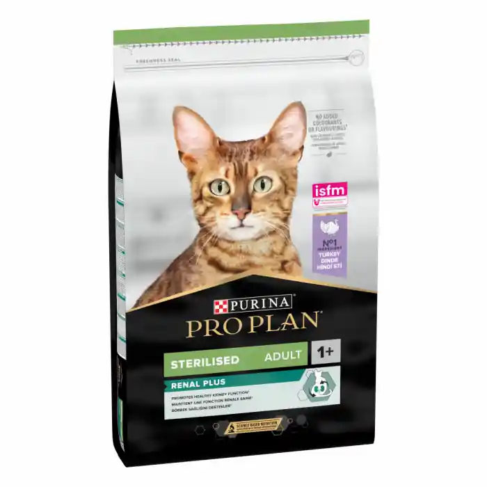 Hrana uscata pentru pisici, Pro Plan Sterilised Renal Curcan, 10kg Preferatul clienților
